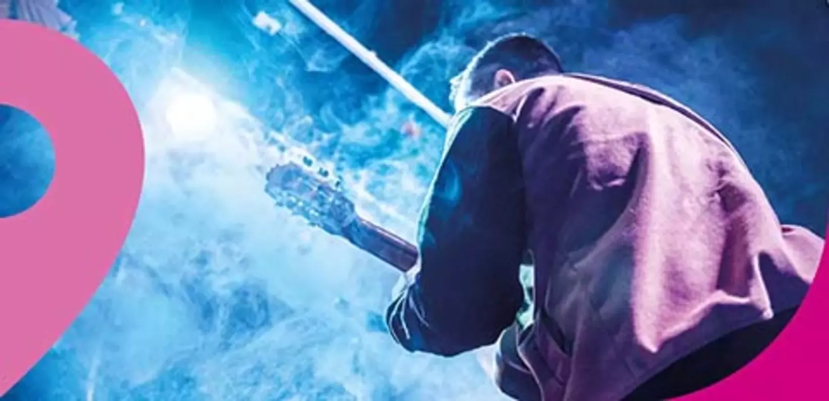 Musician playing gitar