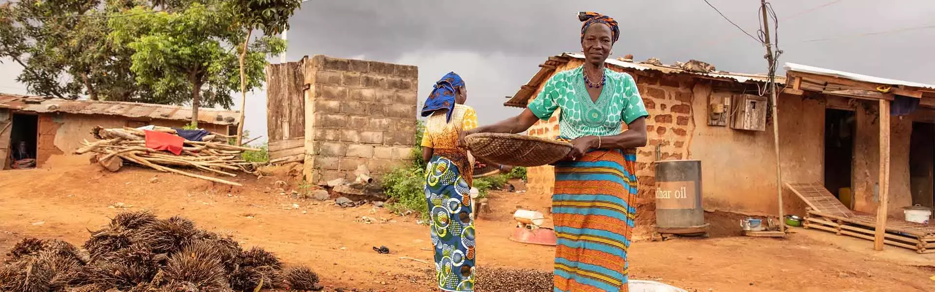 People in village