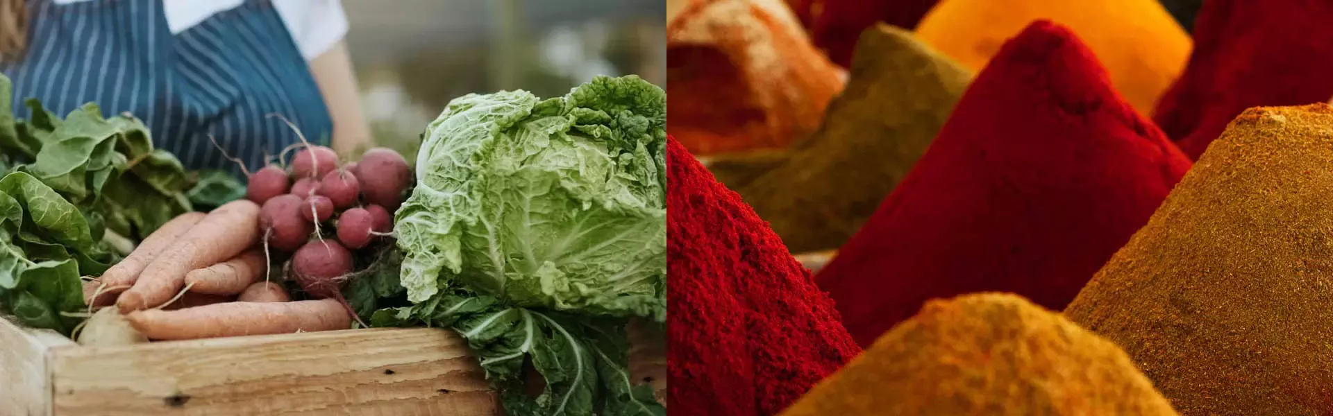 Vegetables and spices