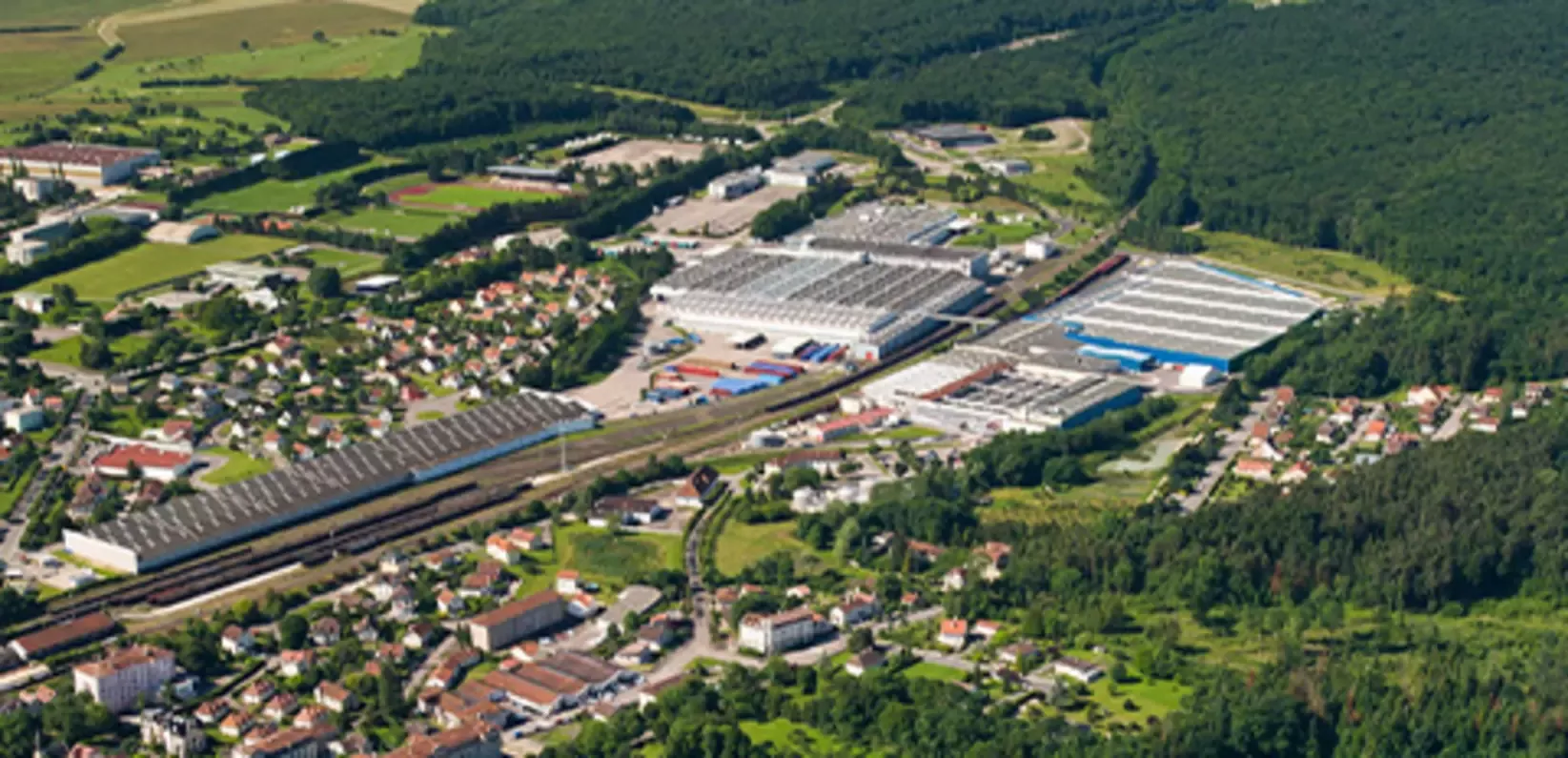 Areal factory view