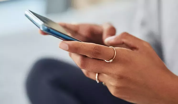 Typing on mobile phone
