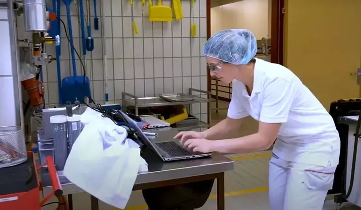 Woman in lab