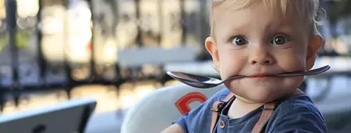 Curious toddler