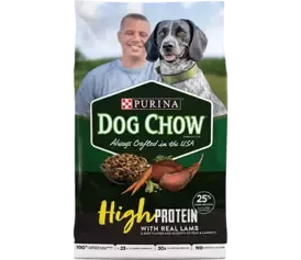 dog chow high protein