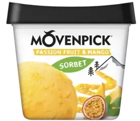Mövenpick passion fruit sorbet