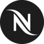 Nespresso black and white logo round