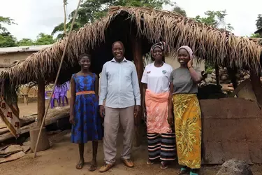 people smiling in the vilage