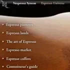 Nespresso website, 1996
