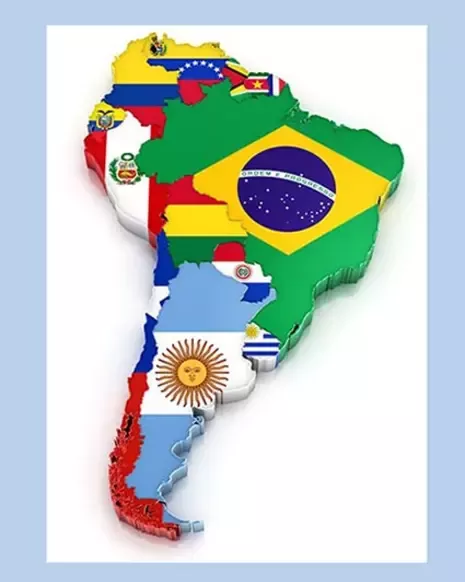 Latin America map