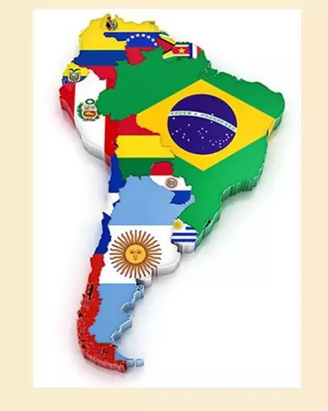 Latin America map