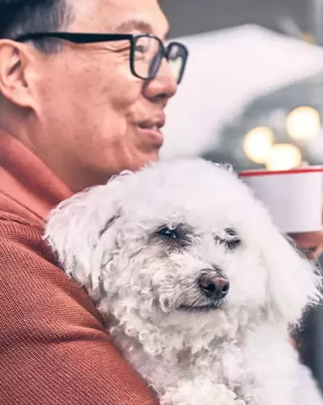 Man and dog