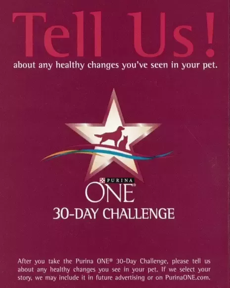Purina One advertising booklet
