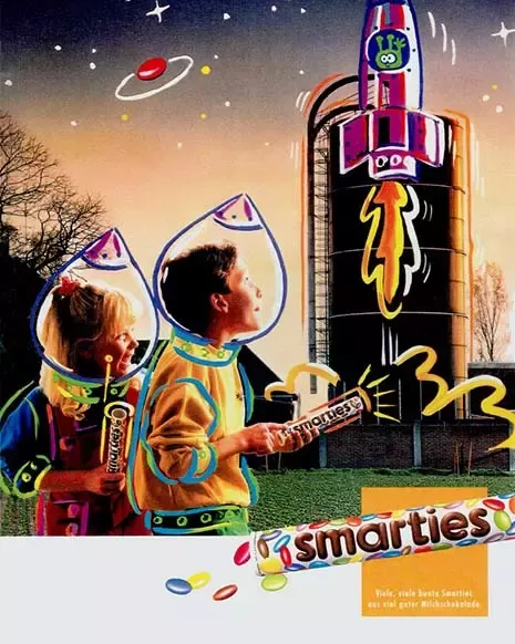 Children hold Smarties