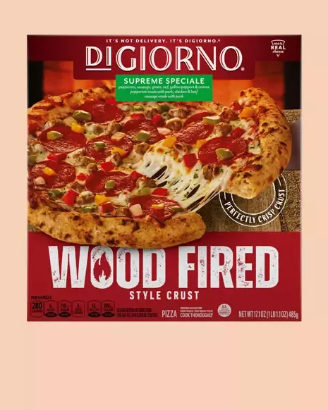 DiGiorno Wood Fired Style Crust Supreme Pizza with pepperoni, vegetables and cheese