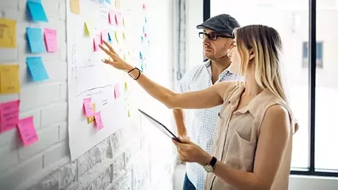 Working with post-it notes