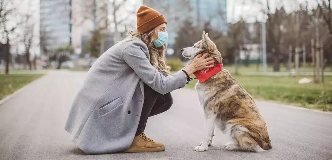 Woman with dog