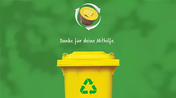 Recycling bin poster