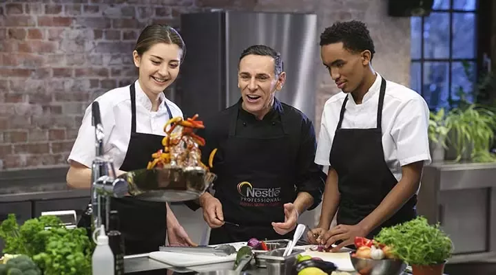 Chefs cooking