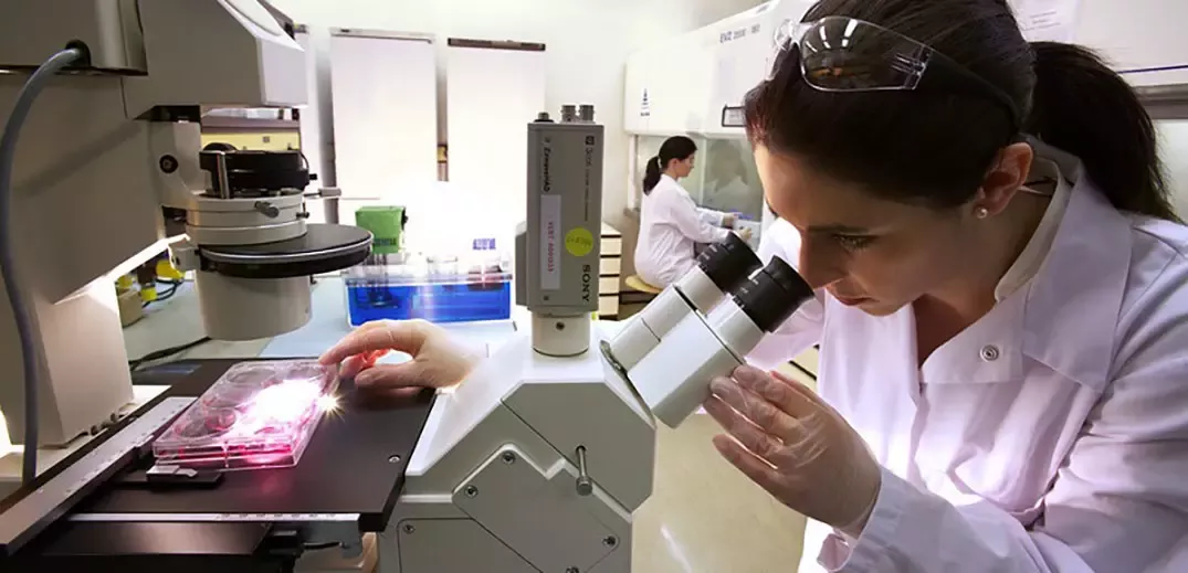 Scientists working at a lab