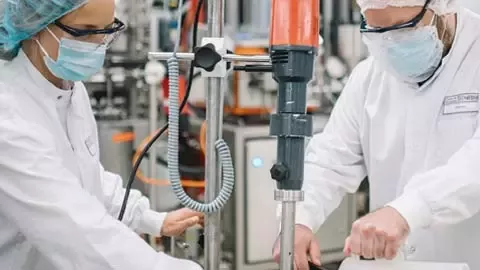 Scientists in lab