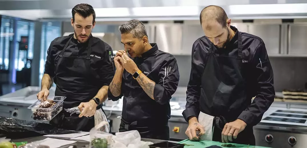 Chefs cooking
