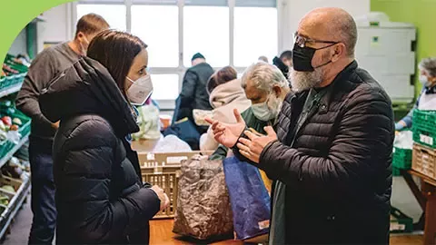man and woman at shop