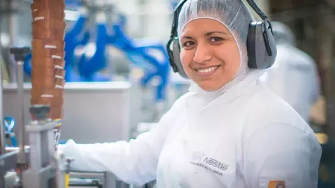 woman in a factory