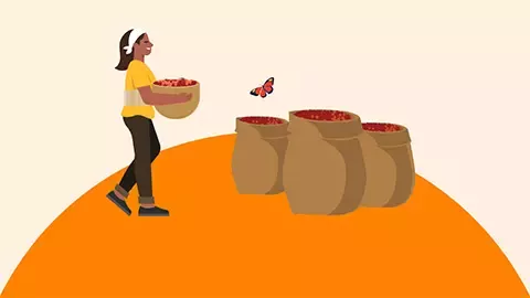 Female farmer working