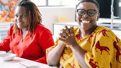Mother and kid cooking