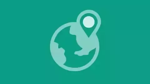 Globe icon with location pin.