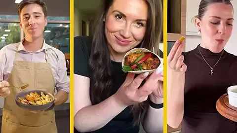 peoples eating food
