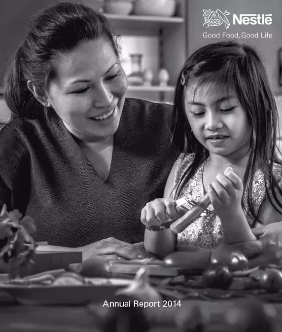 About us - Annual Report 2014 - AR - Image link text with black bar