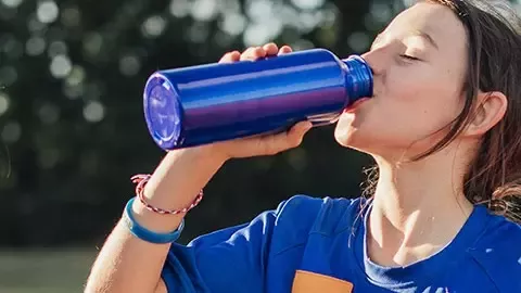 girl drinking