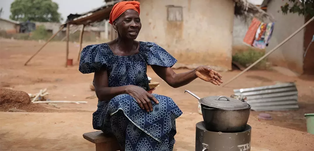Woman cooking
