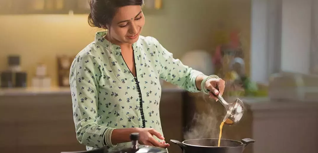 woman cooking