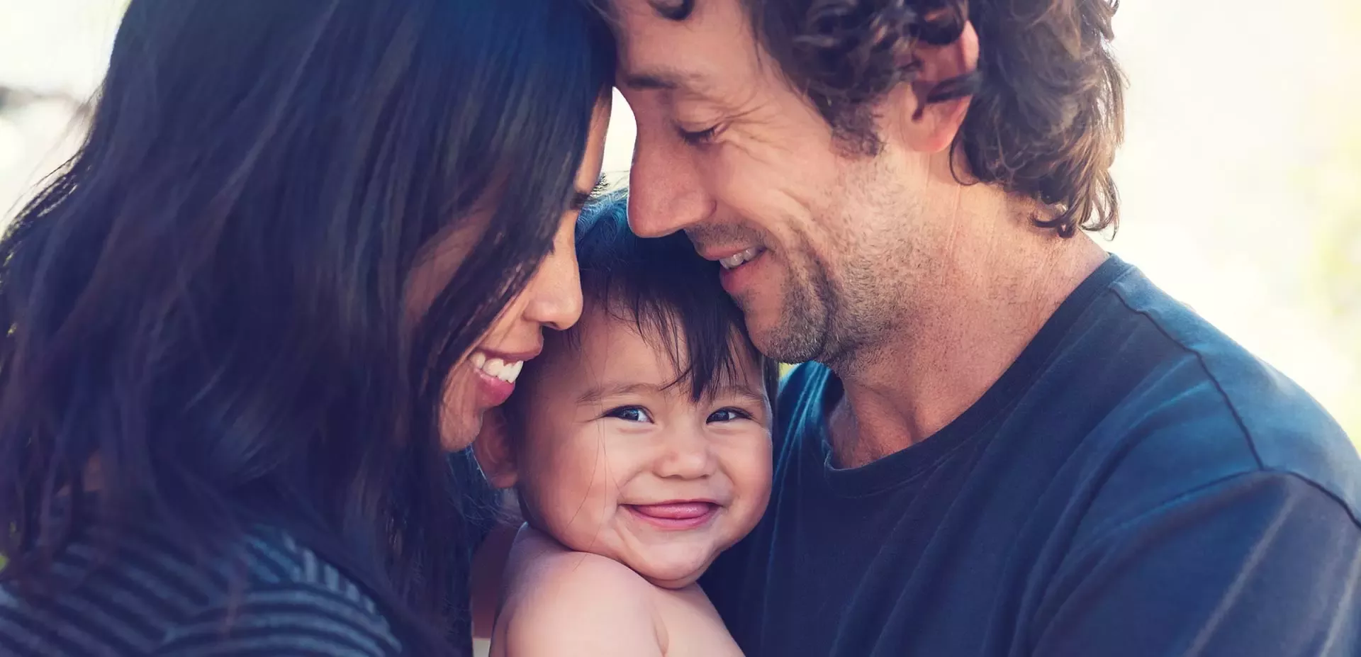 Mom, dad, toddler