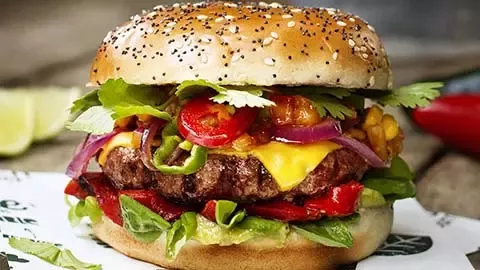 Plant-based burger