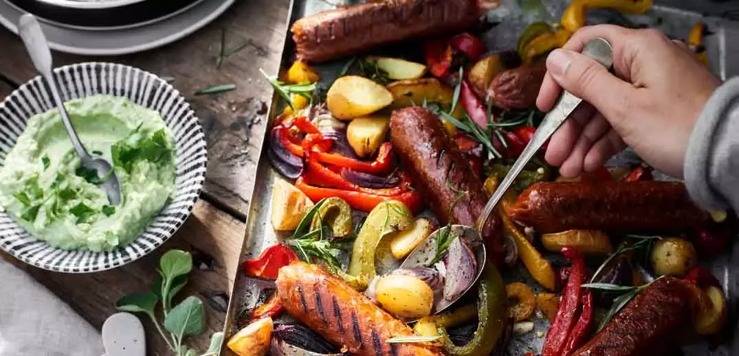 plant-based sausage