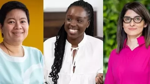 Three remarkable women portraits