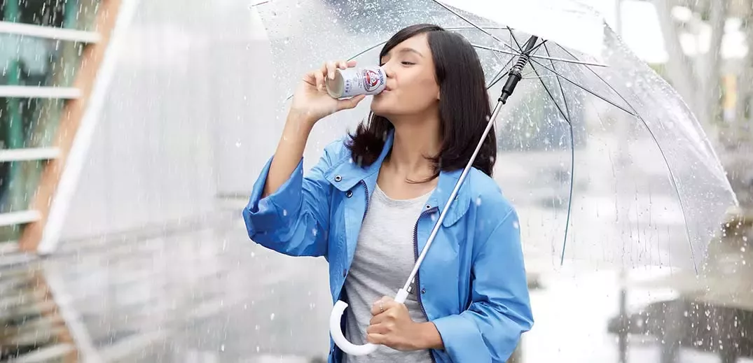 woman drinking