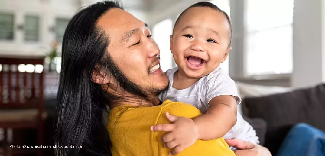 Dad with baby