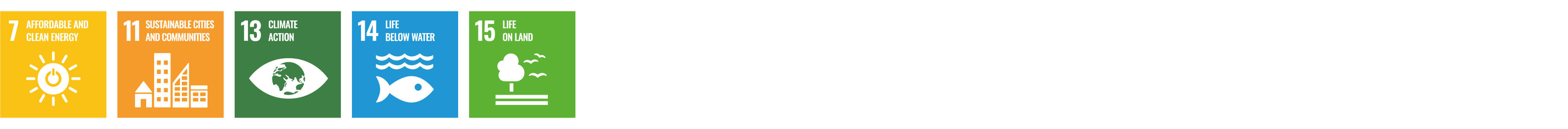 SDG 7,11,13,14,15